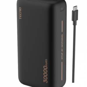 TECNO 30,000mAh LED Display Omni-Tank Power Bank (Model: TPB-P1301)