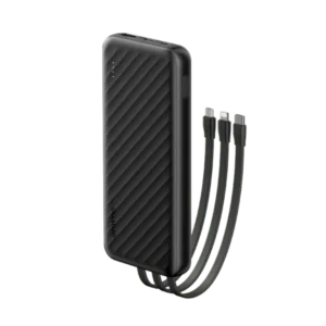 Oraimo Slice Link 10000mAh | 12W  3 in 1 Portable Powerbank with Built-in Lightning & Type-C & Micro USB Cable